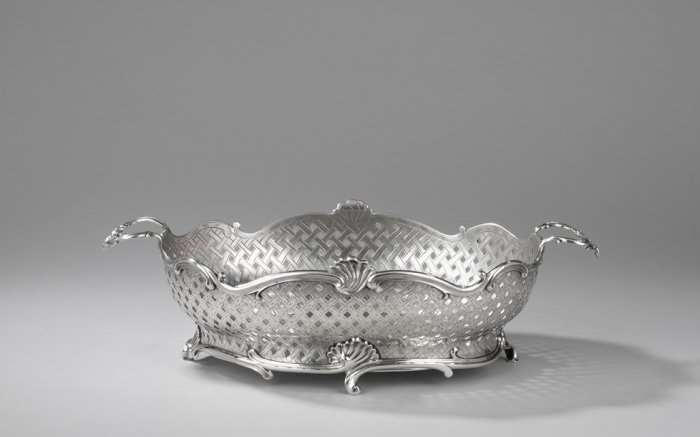 A Dutch Silver Bread Basket